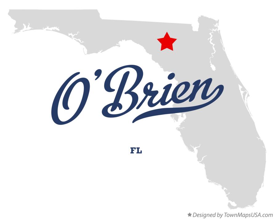 Map of O'Brien Florida FL