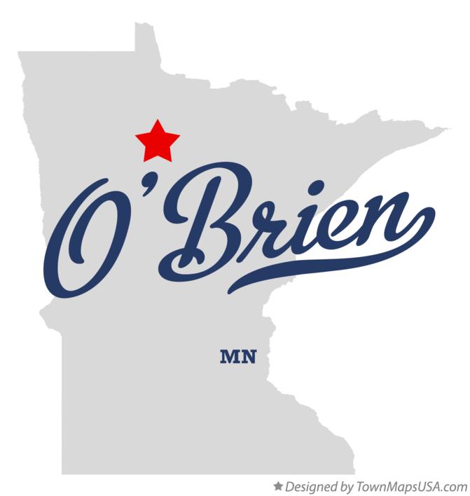 Map of O'Brien Minnesota MN