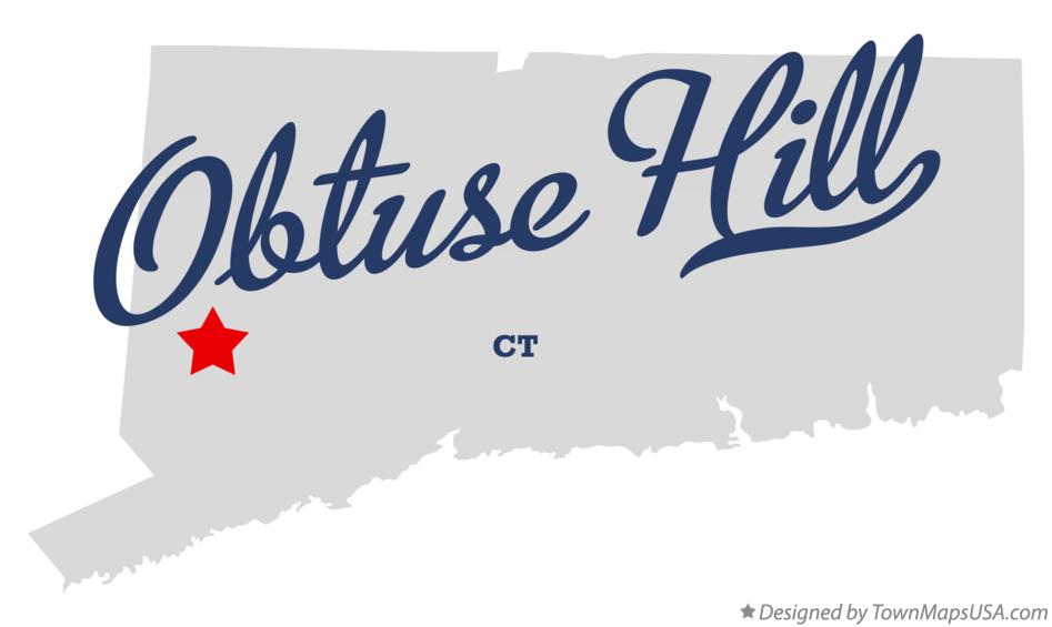 Map of Obtuse Hill Connecticut CT