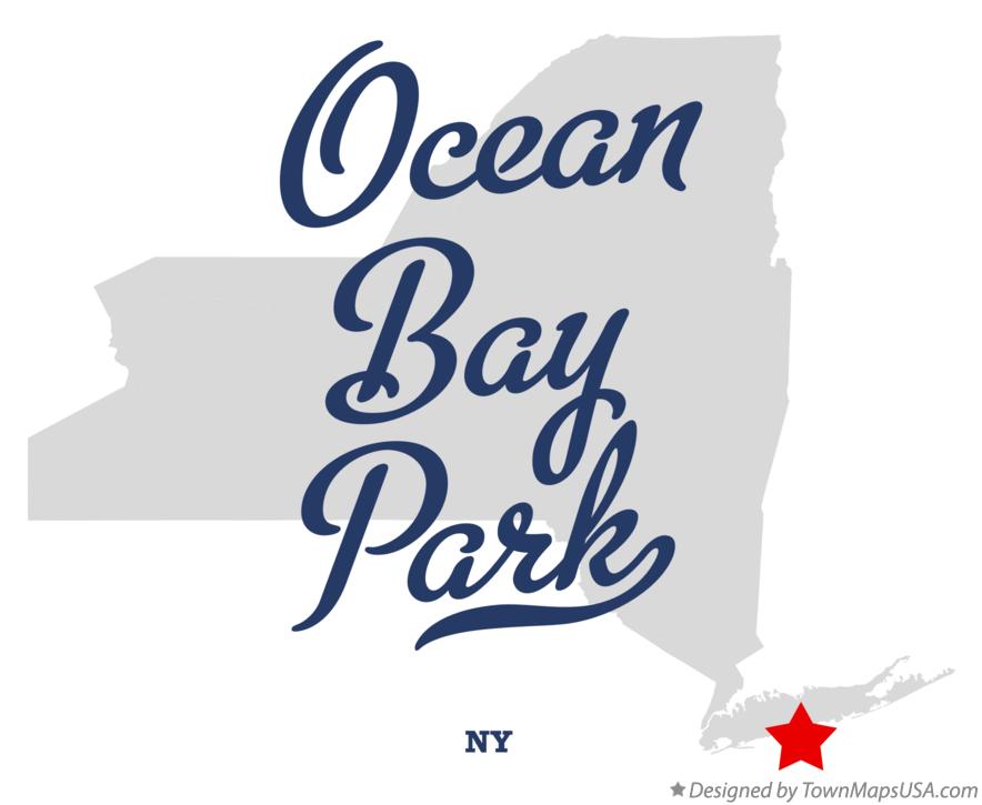 Map of Ocean Bay Park New York NY