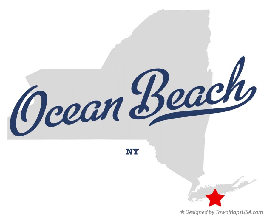 Map of Ocean Beach New York NY