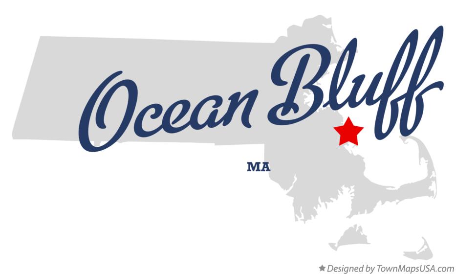 Map of Ocean Bluff Massachusetts MA