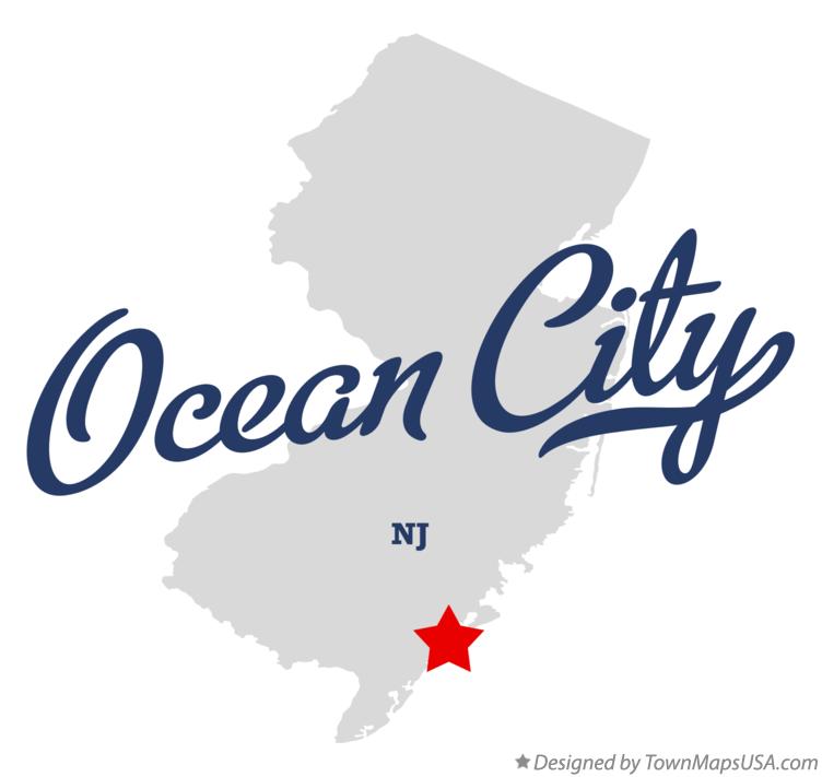 Map of Ocean City New Jersey NJ
