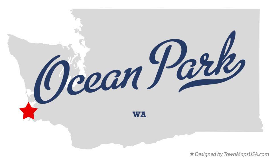 Map of Ocean Park Washington WA