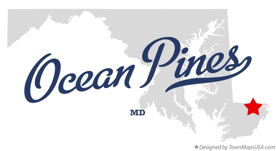 Map of Ocean Pines Maryland MD
