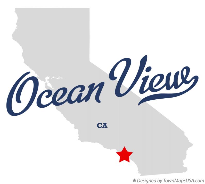Map of Ocean View California CA