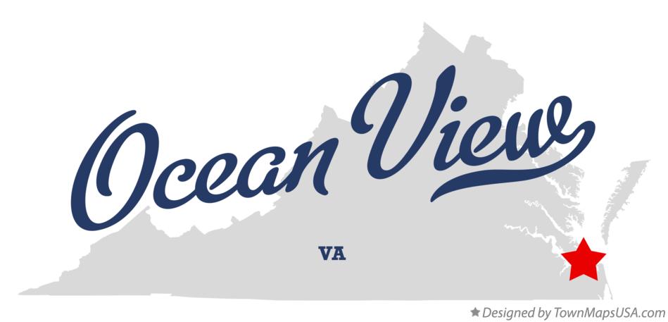 Map of Ocean View Virginia VA