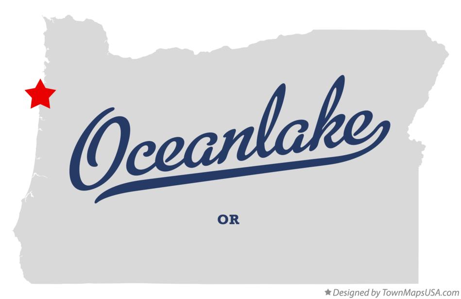 Map of Oceanlake Oregon OR