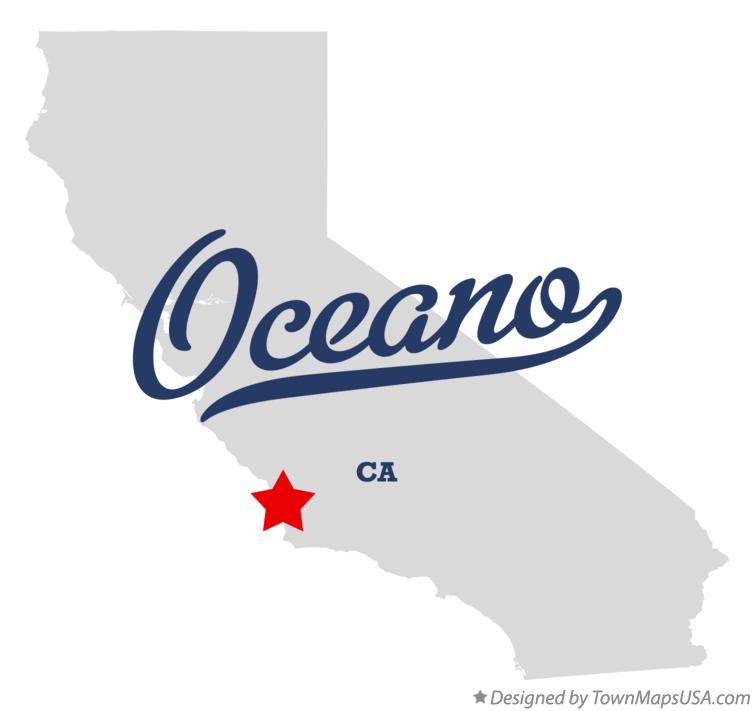 Map of Oceano California CA