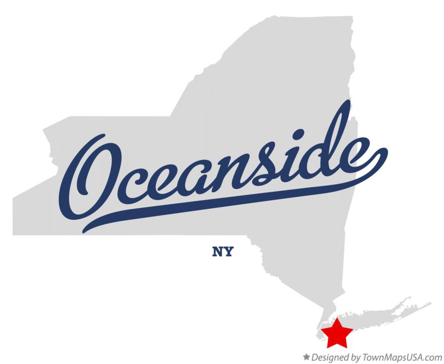 Map of Oceanside New York NY