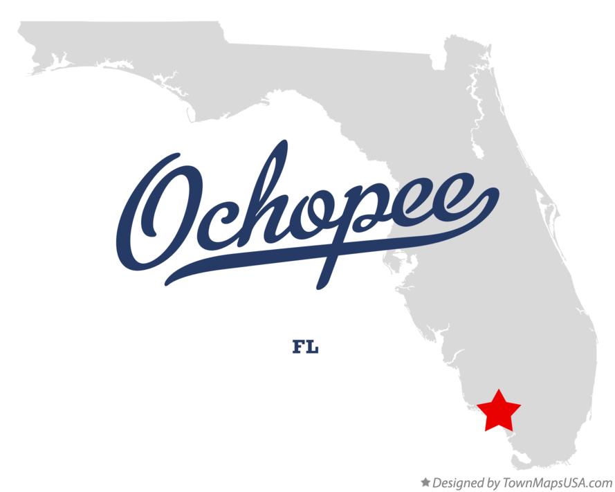 Map of Ochopee Florida FL