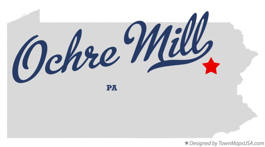 Map of Ochre Mill Pennsylvania PA