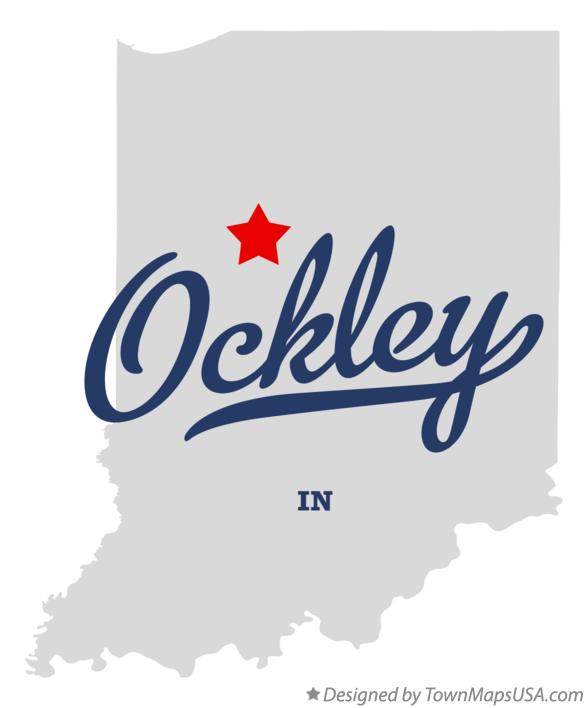 Map of Ockley Indiana IN