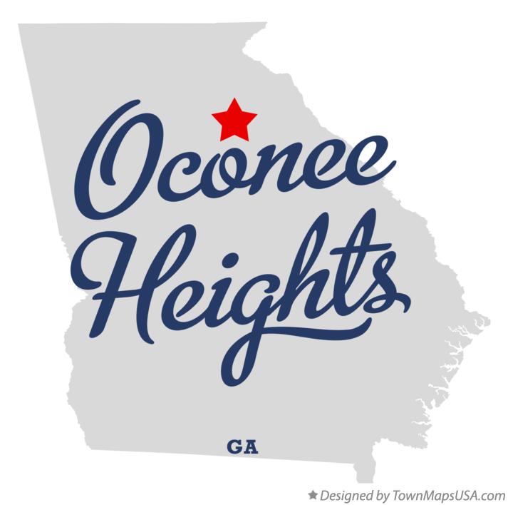 Map of Oconee Heights Georgia GA