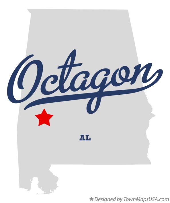 Map of Octagon Alabama AL