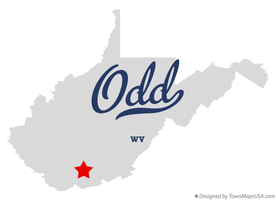 Map of Odd West Virginia WV