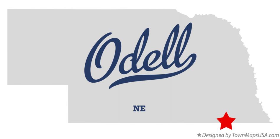 Map of Odell Nebraska NE