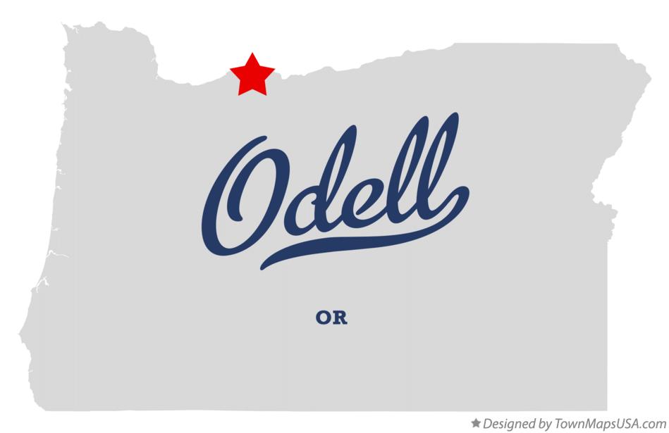 Map of Odell Oregon OR
