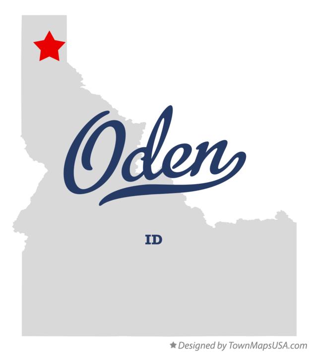 Map of Oden Idaho ID