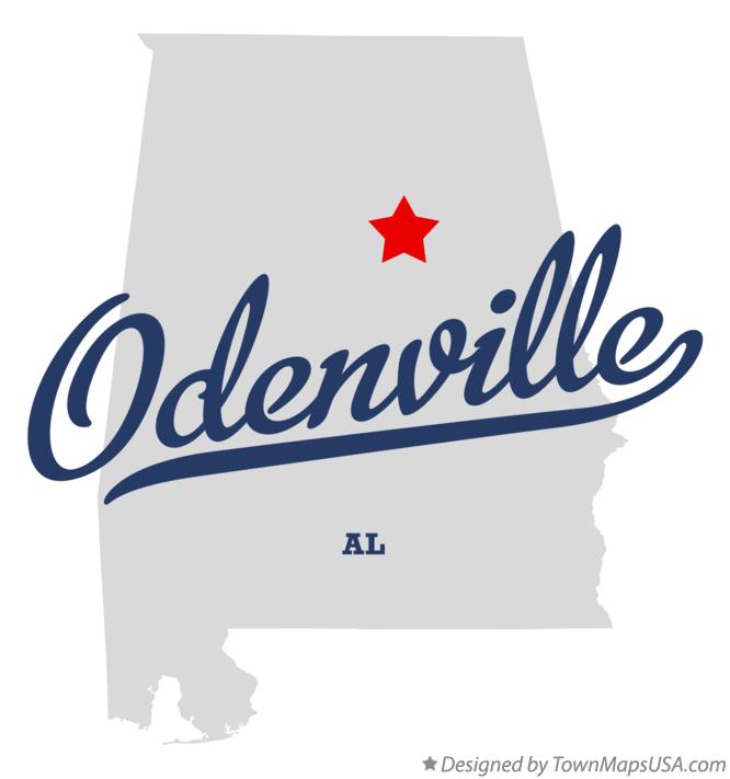 Map of Odenville Alabama AL