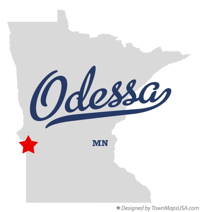 Map of Odessa Minnesota MN