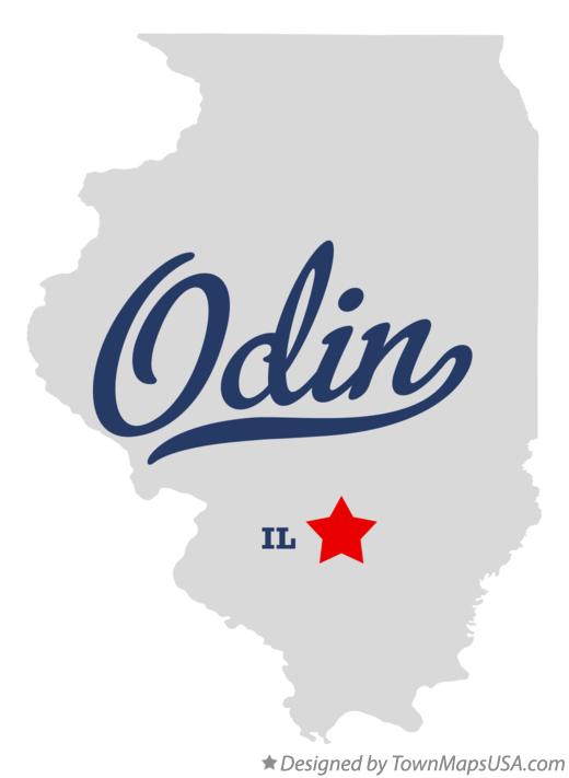Map of Odin Illinois IL