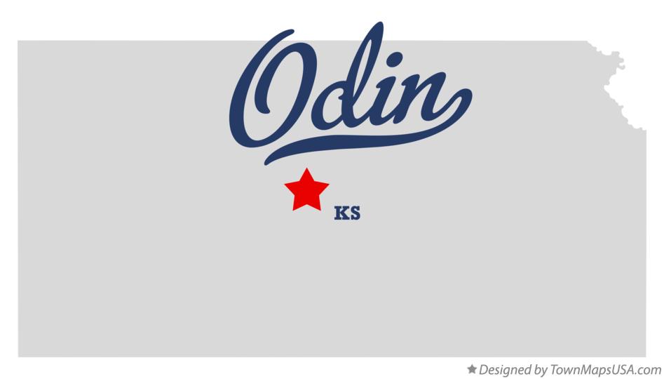 Map of Odin Kansas KS