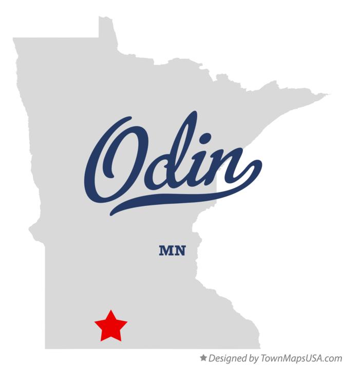 Map of Odin Minnesota MN