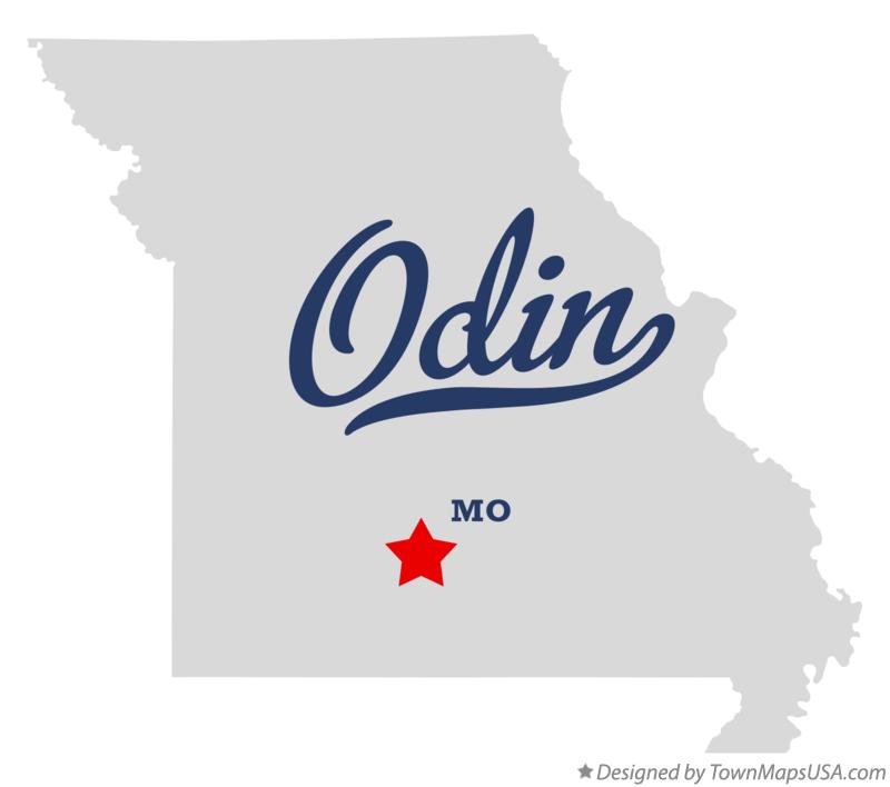 Map of Odin Missouri MO