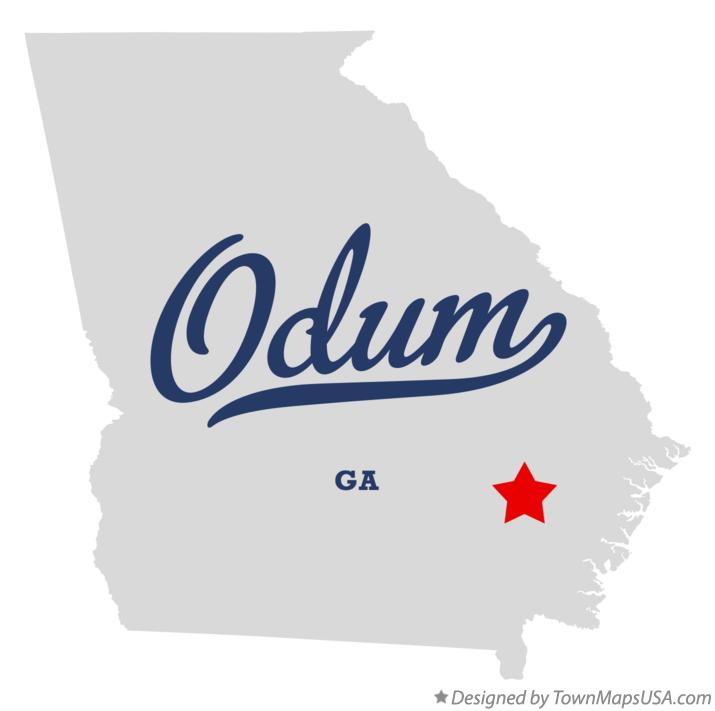 Map of Odum Georgia GA
