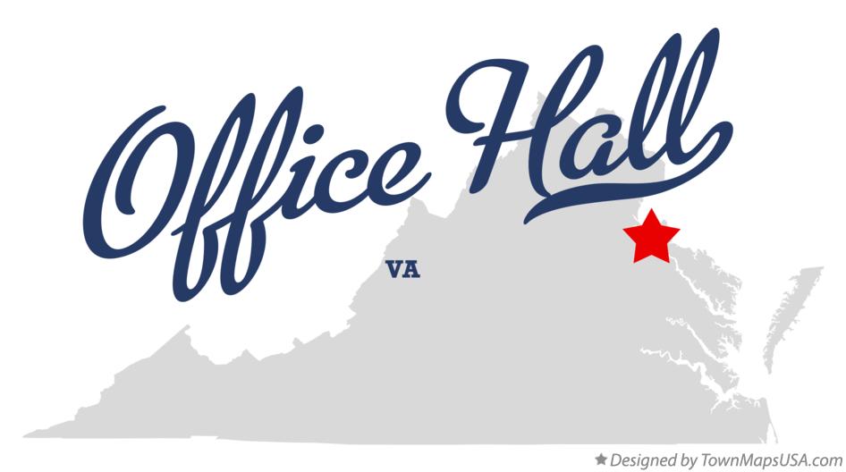 Map of Office Hall Virginia VA