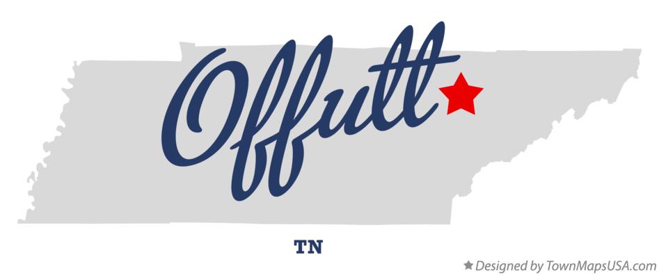 Map of Offutt Tennessee TN