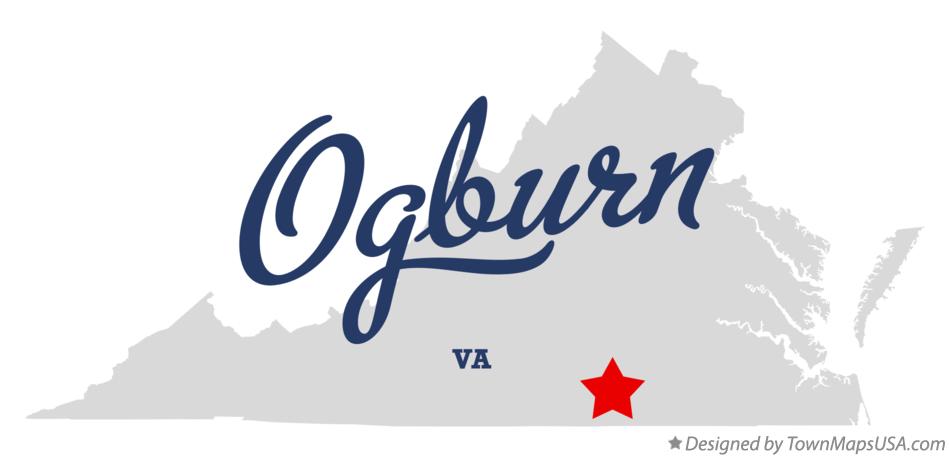 Map of Ogburn Virginia VA