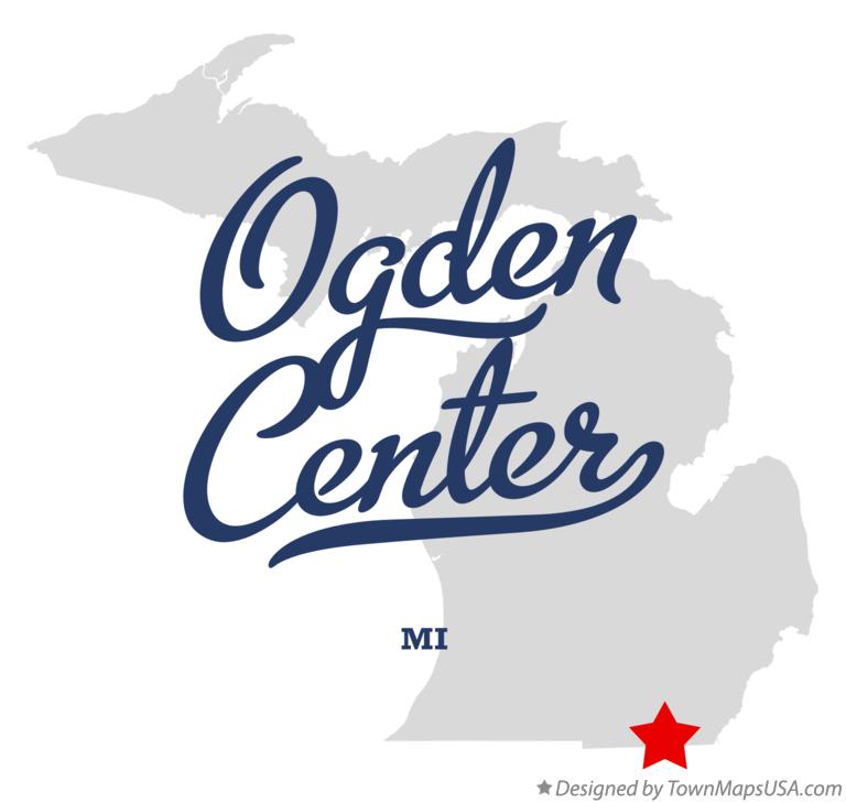 Map of Ogden Center Michigan MI