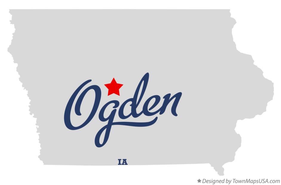 Map of Ogden Iowa IA