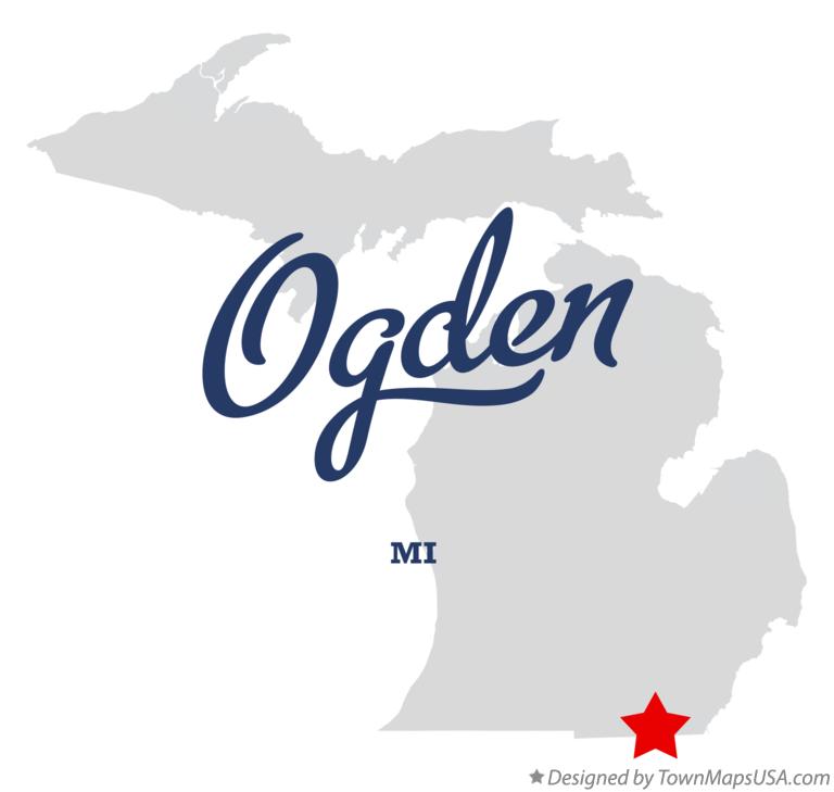 Map of Ogden Michigan MI