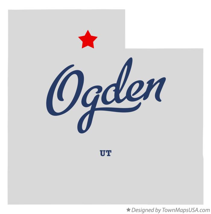 Map of Ogden Utah UT
