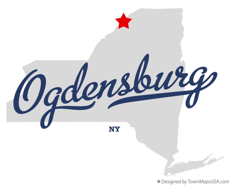 Map of Ogdensburg New York NY
