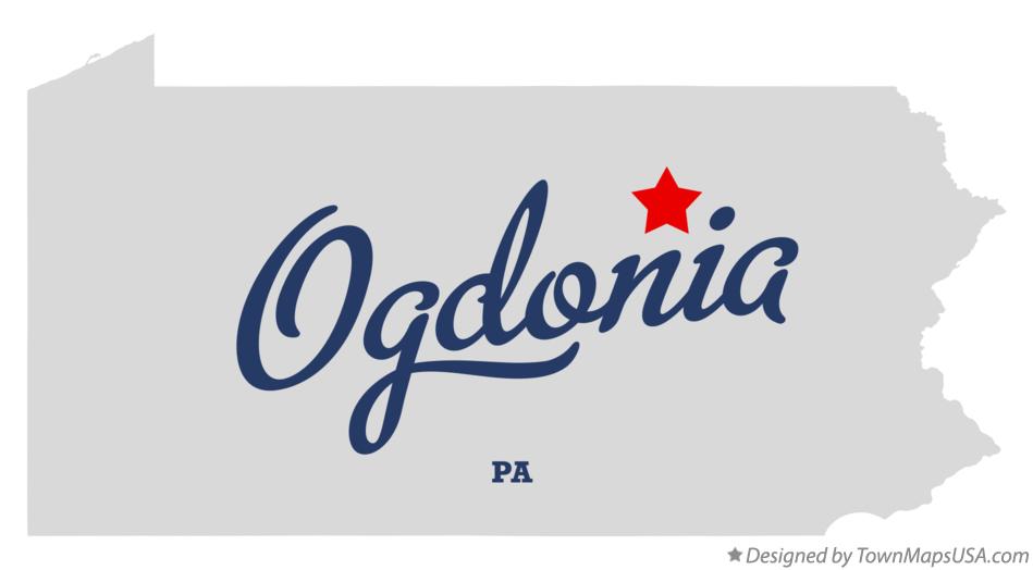 Map of Ogdonia Pennsylvania PA