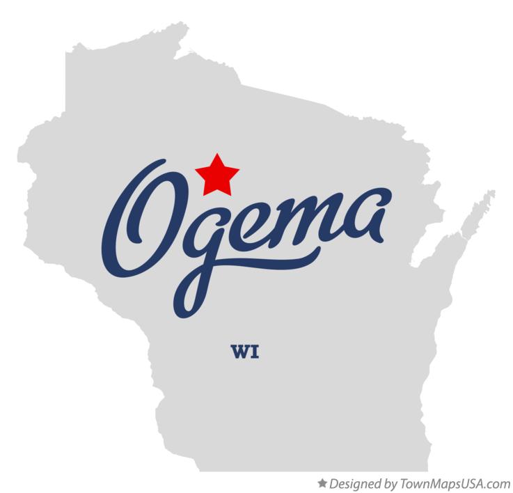 Map of Ogema Wisconsin WI