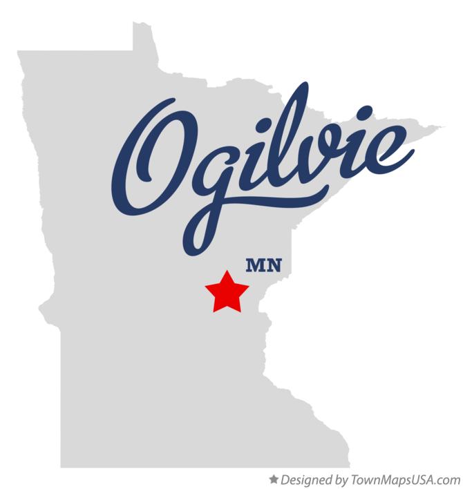Map of Ogilvie Minnesota MN