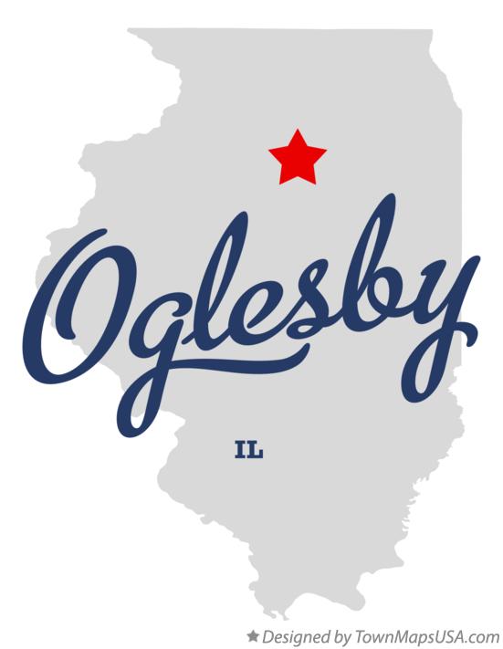 Map of Oglesby Illinois IL