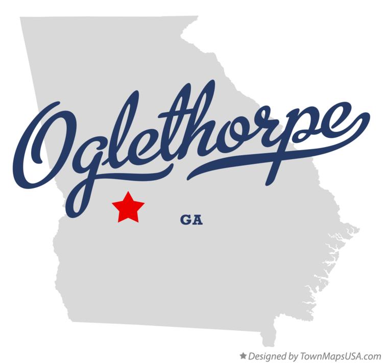 Map of Oglethorpe Georgia GA
