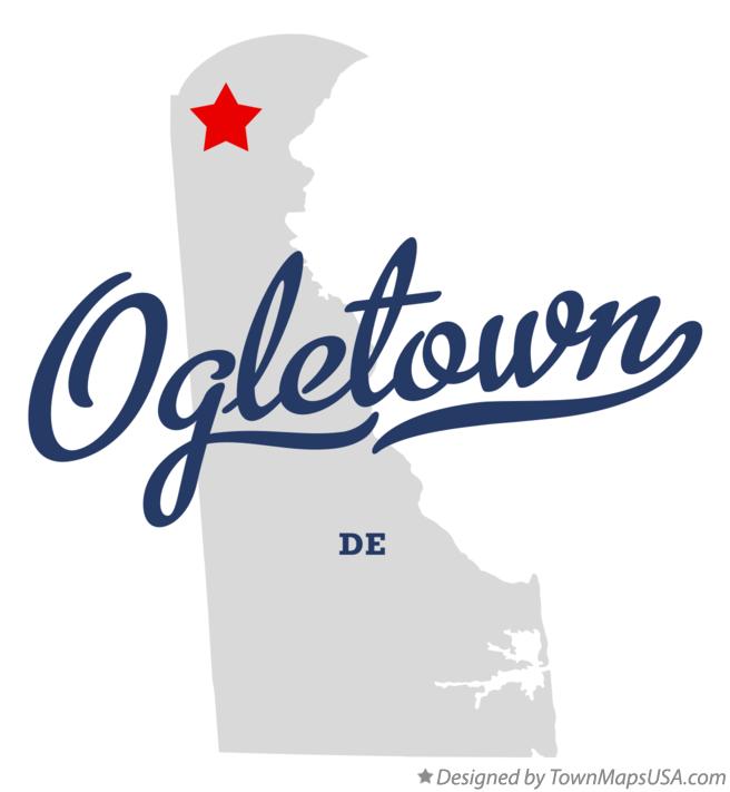 Map of Ogletown Delaware DE