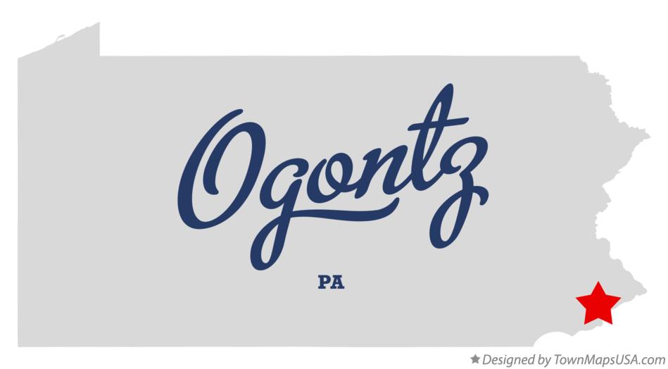 Map of Ogontz Pennsylvania PA