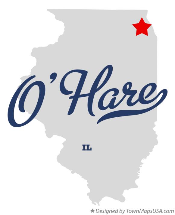 Map of O'Hare Illinois IL