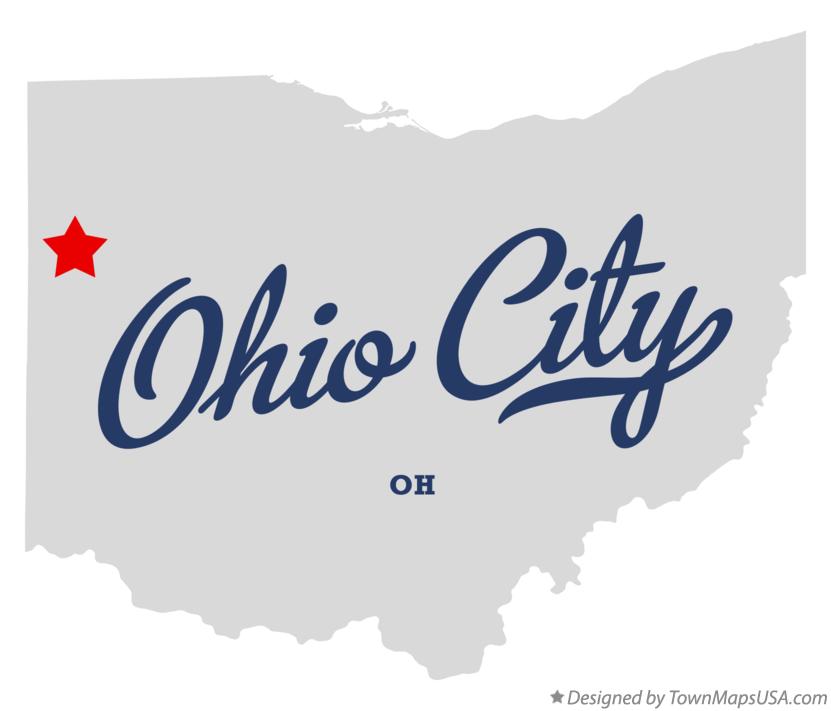 Map of Ohio City Ohio OH