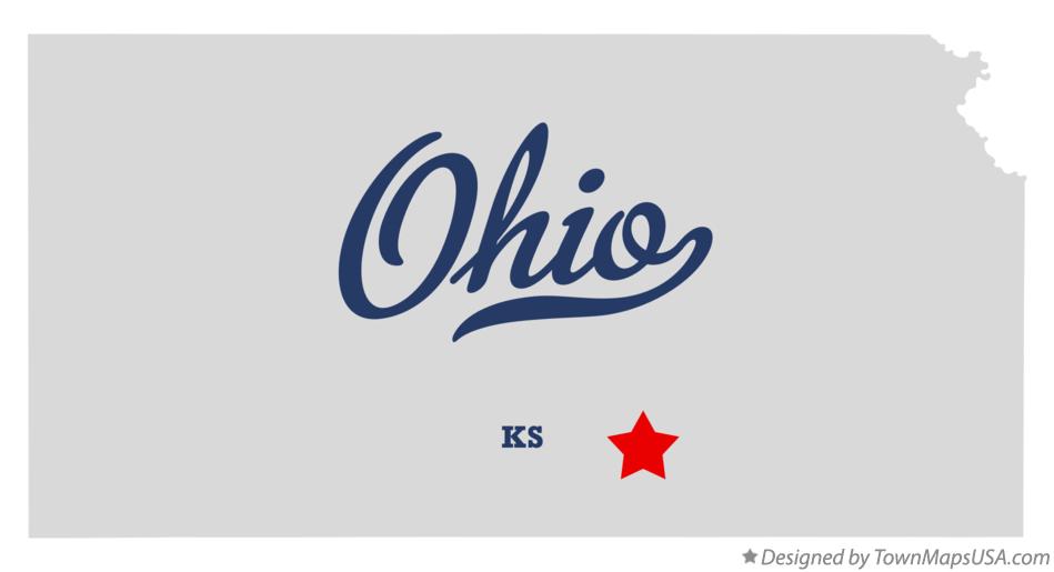 Map of Ohio Kansas KS
