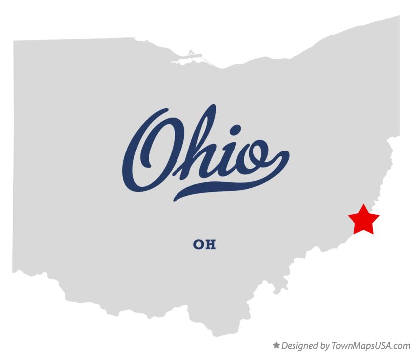 Map of Ohio Ohio OH
