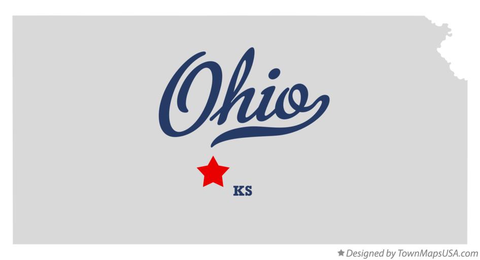 Map of Ohio Kansas KS